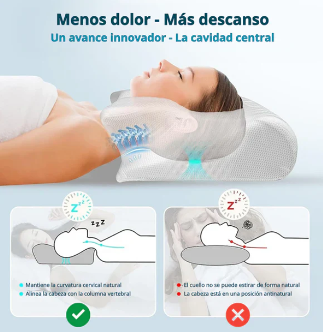 🌙 Adiós Dolor de Cuello — Hola Sueños Perfectos con la Almohada Ergonómica PRO  ⭐ ⭐ ⭐ ⭐ ⭐