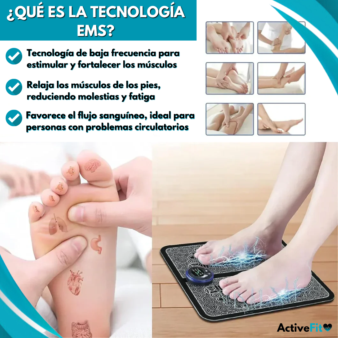 Masajeador de Pies EMS Activefit® + Calcetines Anti varices (GRATIS)